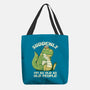 Old People Dinosaur-None-Basic Tote-Bag-tobefonseca