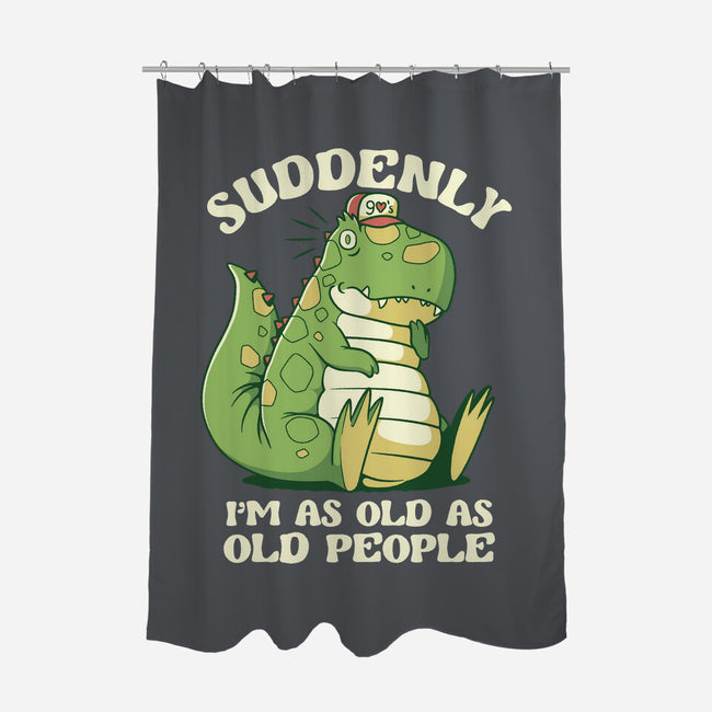 Old People Dinosaur-None-Polyester-Shower Curtain-tobefonseca