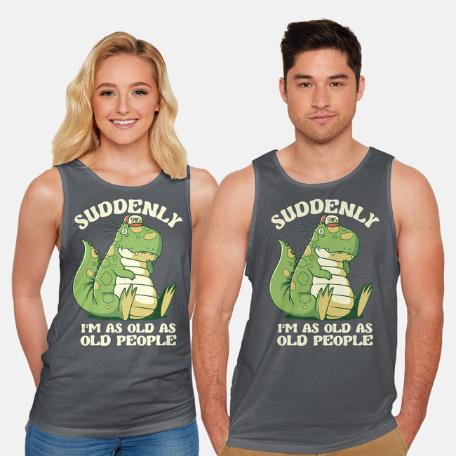 Old People Dinosaur-Unisex-Basic-Tank-tobefonseca