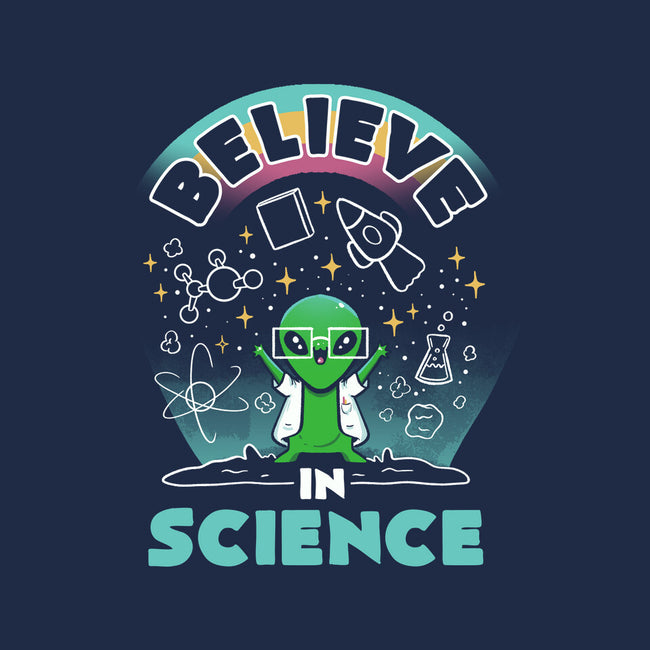 Believe In Science Alien-Dog-Basic-Pet Tank-tobefonseca