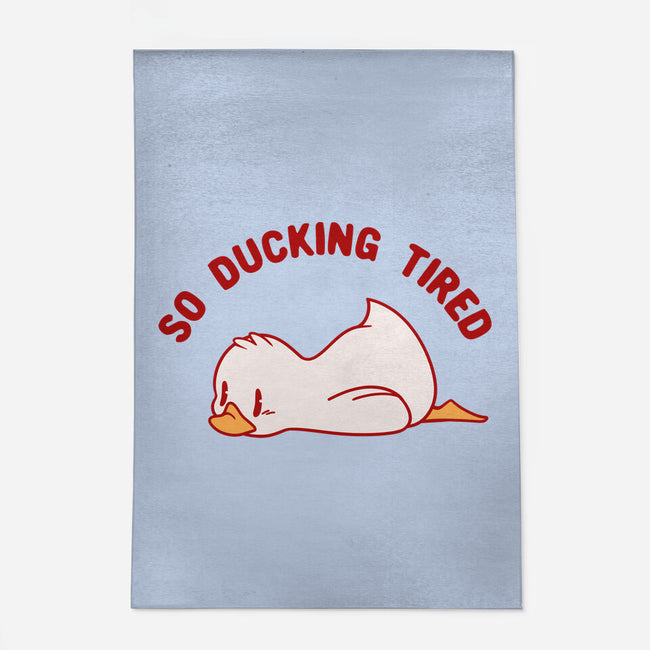 So Ducking Tired-None-Indoor-Rug-tobefonseca