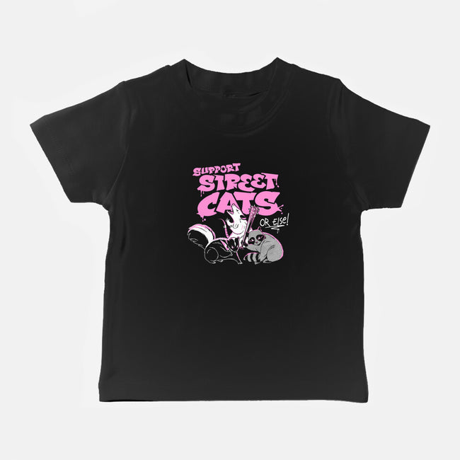 Support Street Cats Or Else-Baby-Basic-Tee-tobefonseca