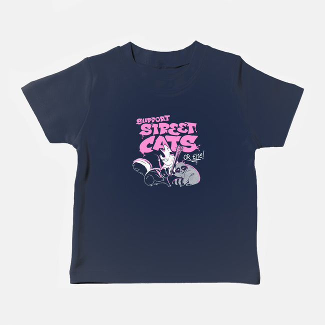 Support Street Cats Or Else-Baby-Basic-Tee-tobefonseca