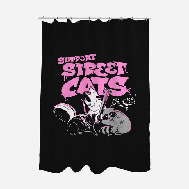 Support Street Cats Or Else-None-Polyester-Shower Curtain-tobefonseca