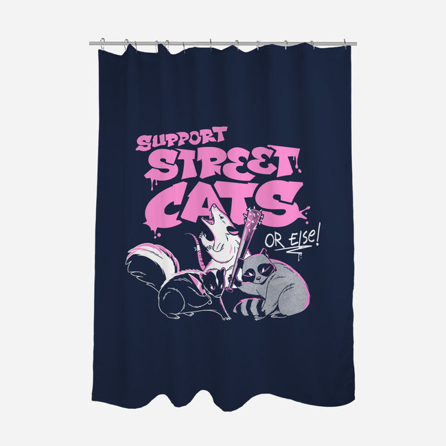 Support Street Cats Or Else-None-Polyester-Shower Curtain-tobefonseca