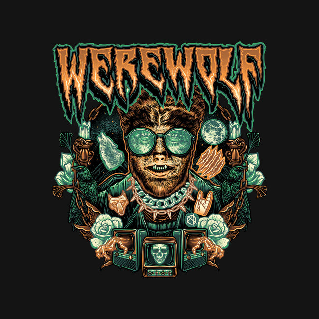 Punk Wolf-Womens-V-Neck-Tee-glitchygorilla