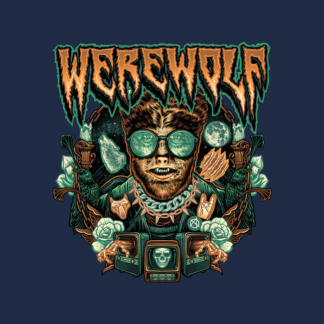 Punk Wolf-Unisex-Basic-Tee-glitchygorilla