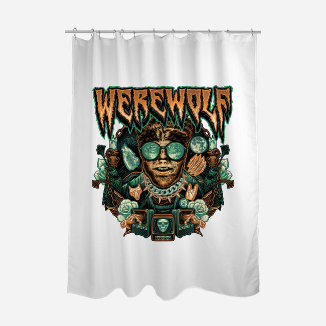 Punk Wolf-None-Polyester-Shower Curtain-glitchygorilla