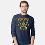 Punk Wolf-Mens-Long Sleeved-Tee-glitchygorilla