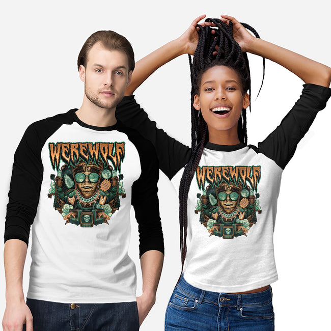 Punk Wolf-Unisex-Baseball-Tee-glitchygorilla