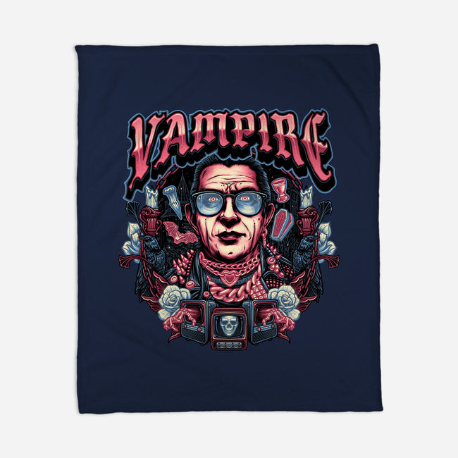 Punk Vampire-None-Fleece-Blanket-glitchygorilla