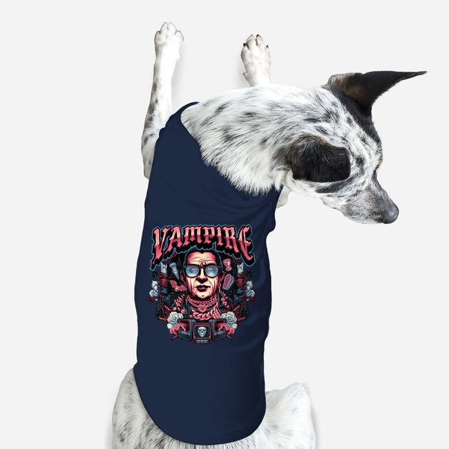 Punk Vampire-Dog-Basic-Pet Tank-glitchygorilla