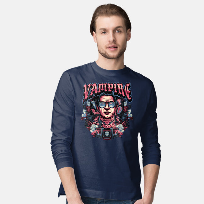 Punk Vampire-Mens-Long Sleeved-Tee-glitchygorilla