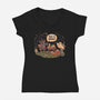 This Is Spooky-Womens-V-Neck-Tee-eduely