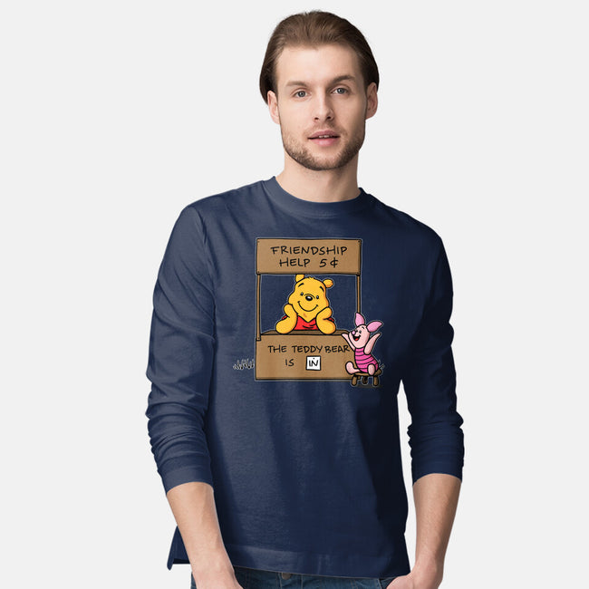 Friendship Help-Mens-Long Sleeved-Tee-Barbadifuoco