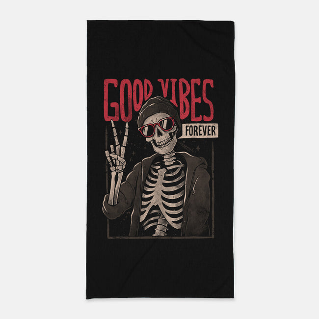 Good Vibes Forever-None-Beach-Towel-eduely