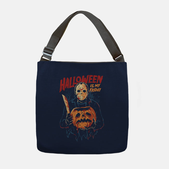 Halloween Is My Friday-None-Adjustable Tote-Bag-eduely