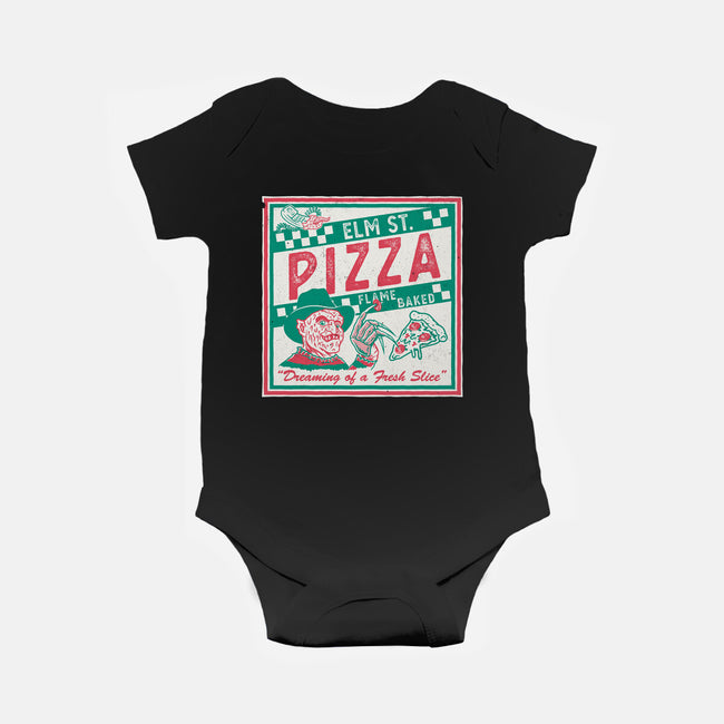 Elm St Pizza-Baby-Basic-Onesie-Nemons