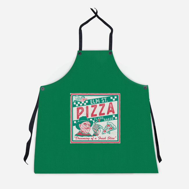 Elm St Pizza-Unisex-Kitchen-Apron-Nemons