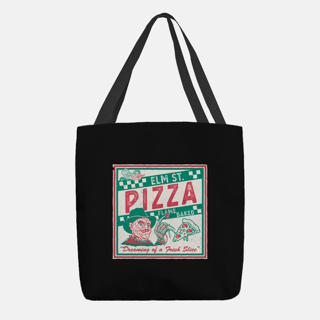 Elm St Pizza-None-Basic Tote-Bag-Nemons