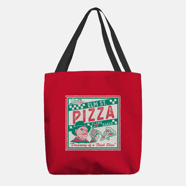 Elm St Pizza-None-Basic Tote-Bag-Nemons