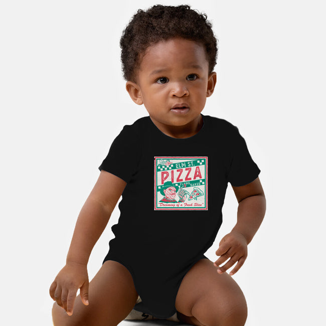 Elm St Pizza-Baby-Basic-Onesie-Nemons