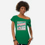 Elm St Pizza-Womens-Off Shoulder-Tee-Nemons