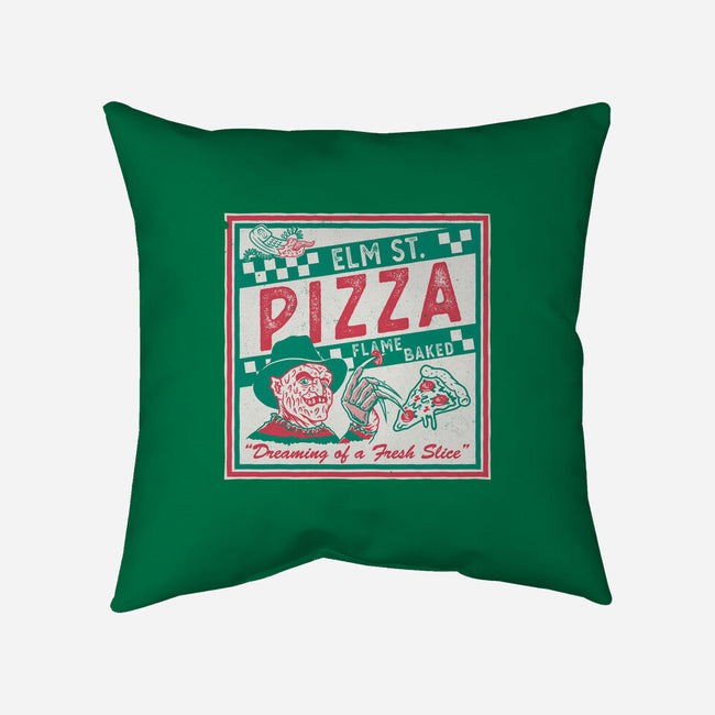 Elm St Pizza-None-Removable Cover-Throw Pillow-Nemons