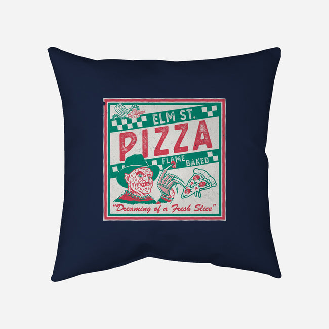 Elm St Pizza-None-Removable Cover-Throw Pillow-Nemons