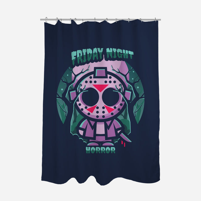 Friday Night Horror-None-Polyester-Shower Curtain-jrberger