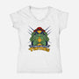 X-Force Mutant Turtles-Womens-V-Neck-Tee-Nieco