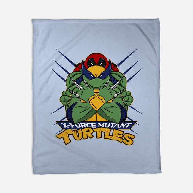 X-Force Mutant Turtles-None-Fleece-Blanket-Nieco