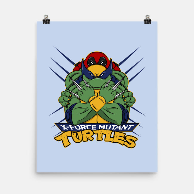 X-Force Mutant Turtles-None-Matte-Poster-Nieco