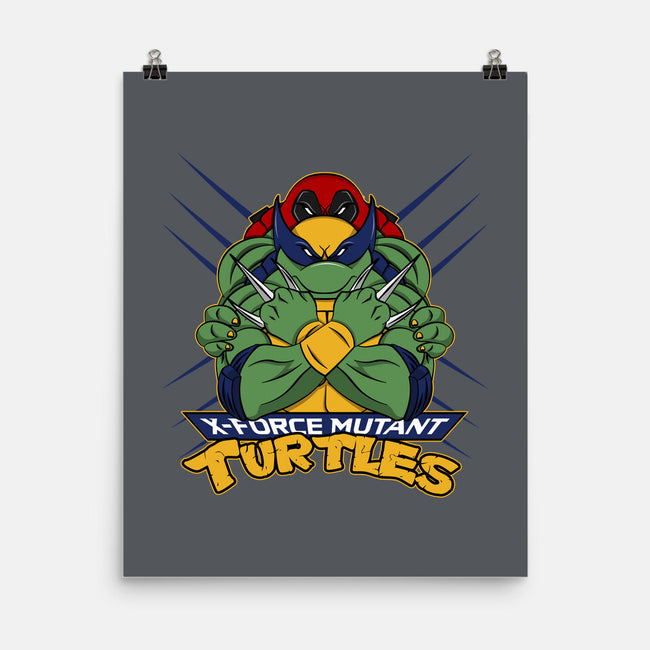 X-Force Mutant Turtles-None-Matte-Poster-Nieco