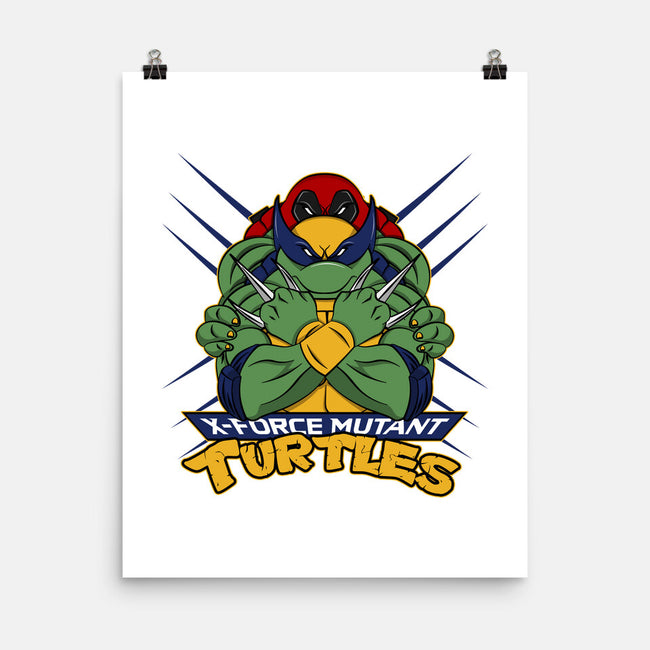 X-Force Mutant Turtles-None-Matte-Poster-Nieco