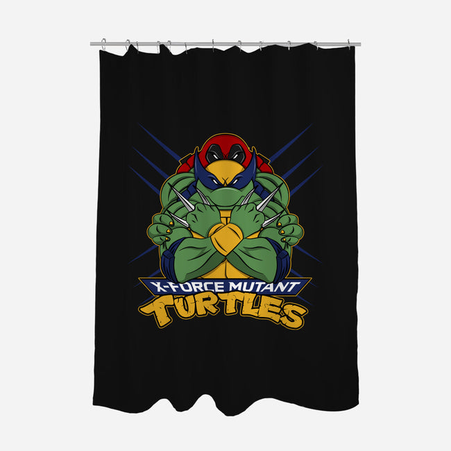 X-Force Mutant Turtles-None-Polyester-Shower Curtain-Nieco