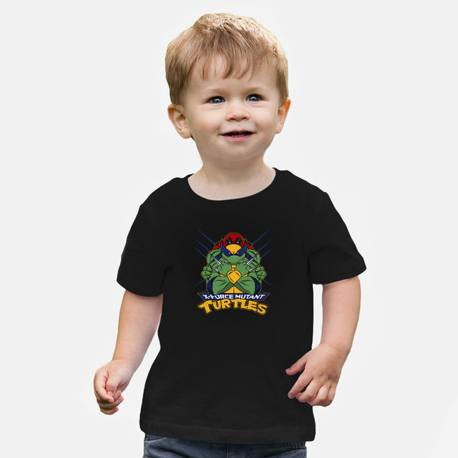 X-Force Mutant Turtles-Baby-Basic-Tee-Nieco