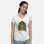 X-Force Mutant Turtles-Womens-V-Neck-Tee-Nieco