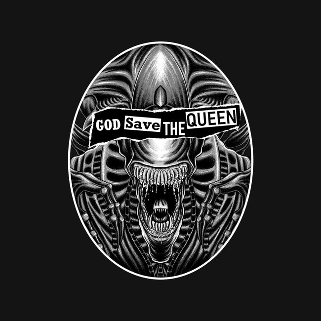 God Save The Queen-Womens-V-Neck-Tee-rmatix