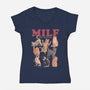 Man I Love Felines-Womens-V-Neck-Tee-eduely