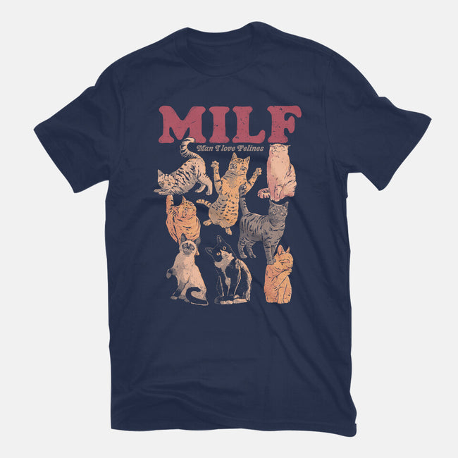 Man I Love Felines-Womens-Fitted-Tee-eduely