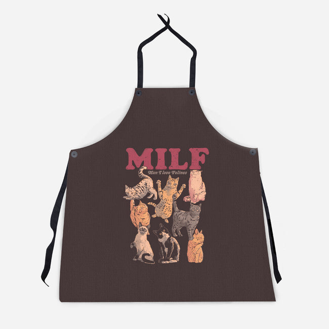 Man I Love Felines-Unisex-Kitchen-Apron-eduely