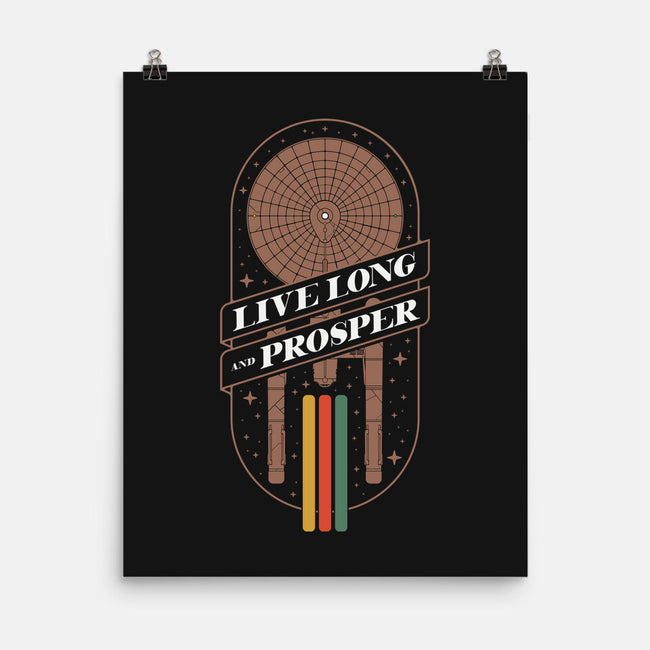 Live Long And Retro-None-Matte-Poster-BadBox