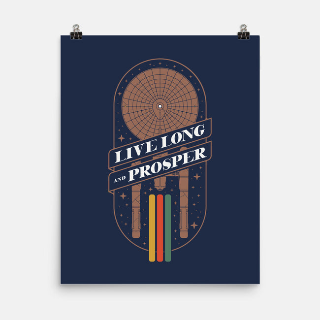 Live Long And Retro-None-Matte-Poster-BadBox