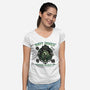 Locker Supply-Womens-V-Neck-Tee-glitchygorilla