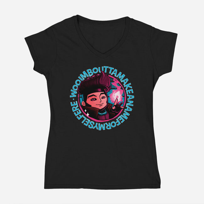 A Name For Myself-Womens-V-Neck-Tee-teesgeex