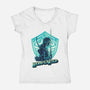 Hero Of The Wild-Womens-V-Neck-Tee-rmatix