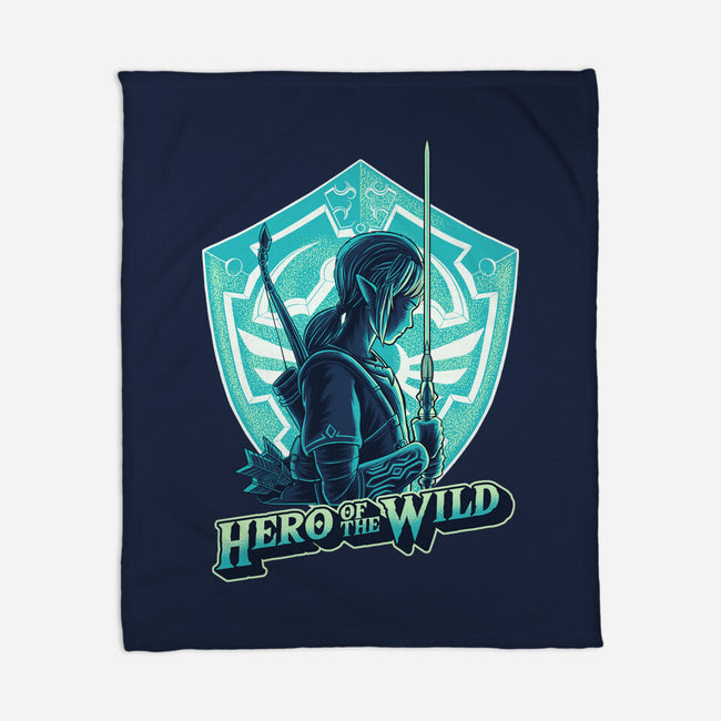 Hero Of The Wild-None-Fleece-Blanket-rmatix