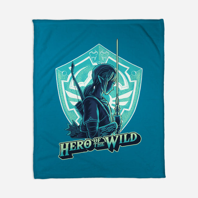 Hero Of The Wild-None-Fleece-Blanket-rmatix