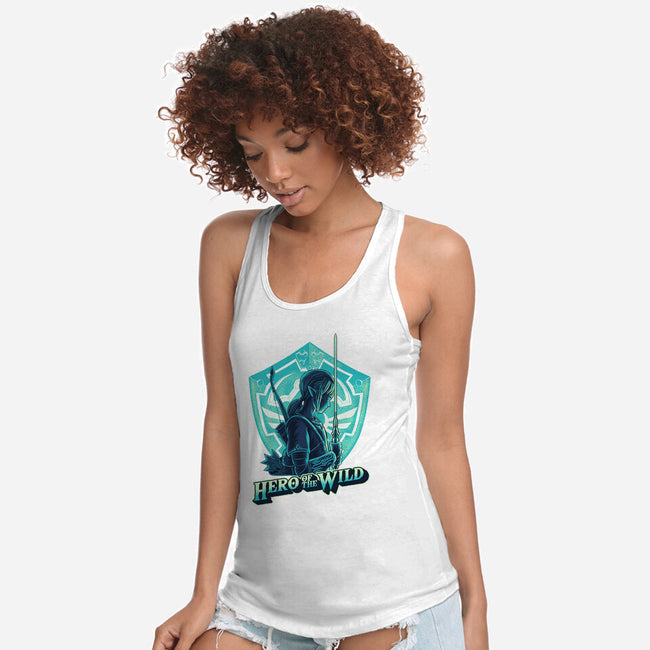 Hero Of The Wild-Womens-Racerback-Tank-rmatix